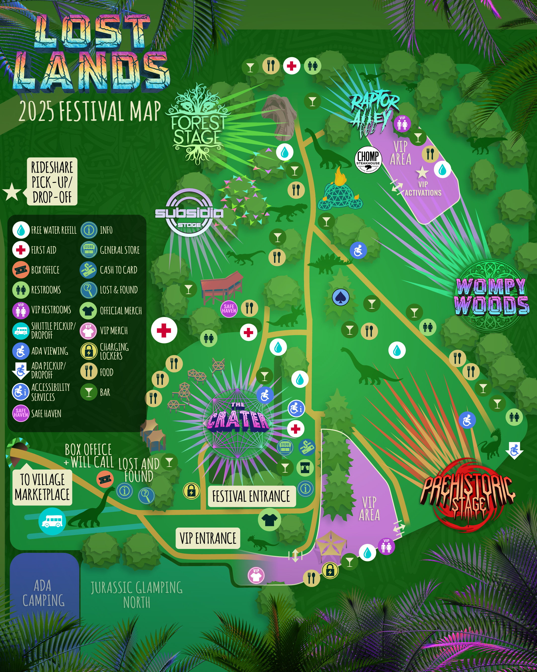 Lost Lands 2025 Festival Map